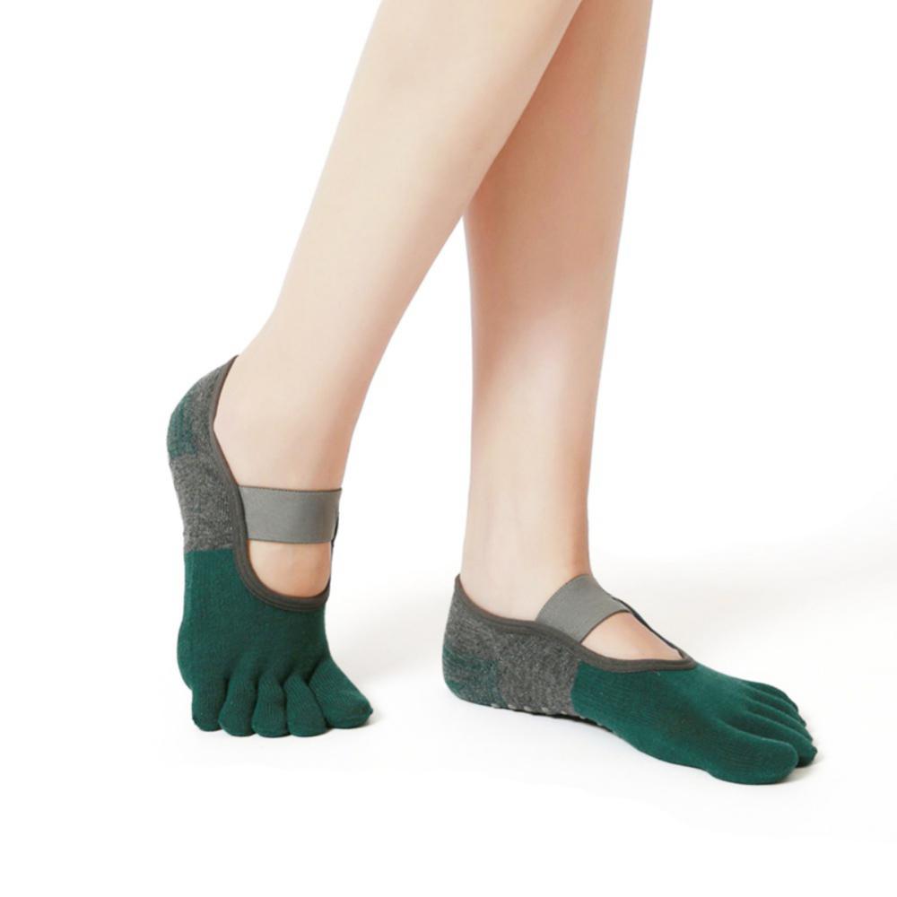 Bandage Yoga Socks Breathable Anti-Skid Pilates Socks for Yoga Pilates Ballet Barre Dancers Soft Women Cotton Socks
