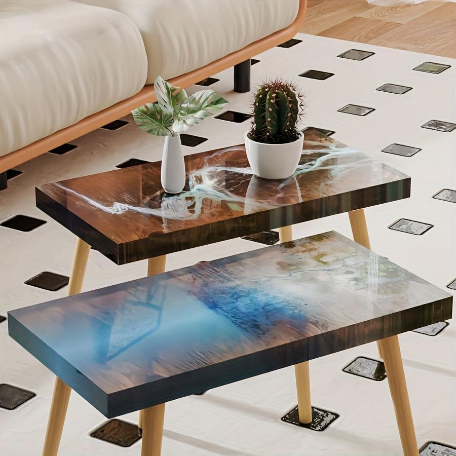 23-Zoll Fluss-Tisch-Form, DIY Harz-Gieß-Set, geeignet für die Herstellung großer quadratischer Fluss-Tische und Heimdeko-Bastelarbeiten.