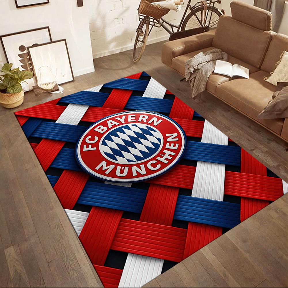 Fc Bayern München Victory Square Rugs Are a Great Choice for Living Rooms, Bedrooms, Home Décor, and As Gifts.