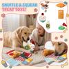 Jouet interactif pour animaux de compagnie en peluche, produisant des sons, avec odeur, représentant de la nourriture