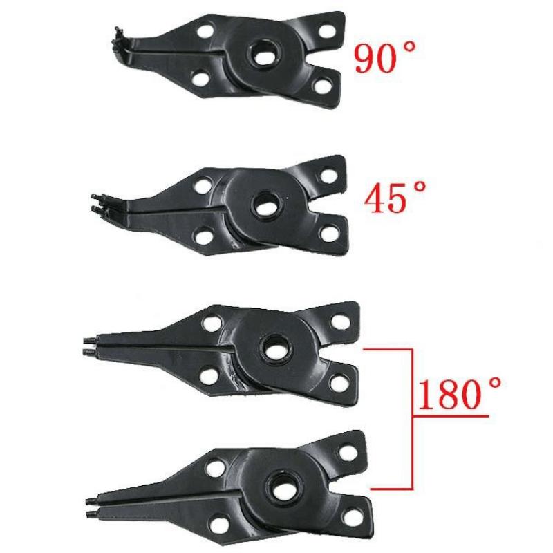 1Pc 4 in 1 Professional Flexible Head Circlip Plier Snap Ring Pliers Set for Retaining Clip Maintenance Wire Stripper