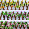 2Pcs Artficial Small Rose Flower Hanging Vine Plant Decoration for Wedding