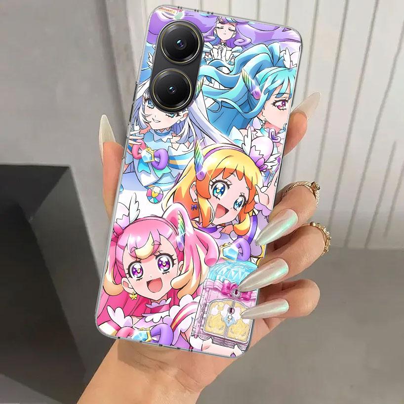 Pretty Cure Anime Phone Case for Xiaomi Poco X5 X6 X7 Pro F7 Ultra M7 Redmi 15 15C 13 13C 12 12C 10 10A 10C 9 9A 9C 9T Shell Poc