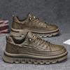 2024 autumn new casual black fashion comfortable versatile chef board shoes flat work shoes men's shoes