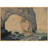 Monet Oil Painting Retro Kraft Paper Poster for Restaurant, Bar, Cafe Wall Decor