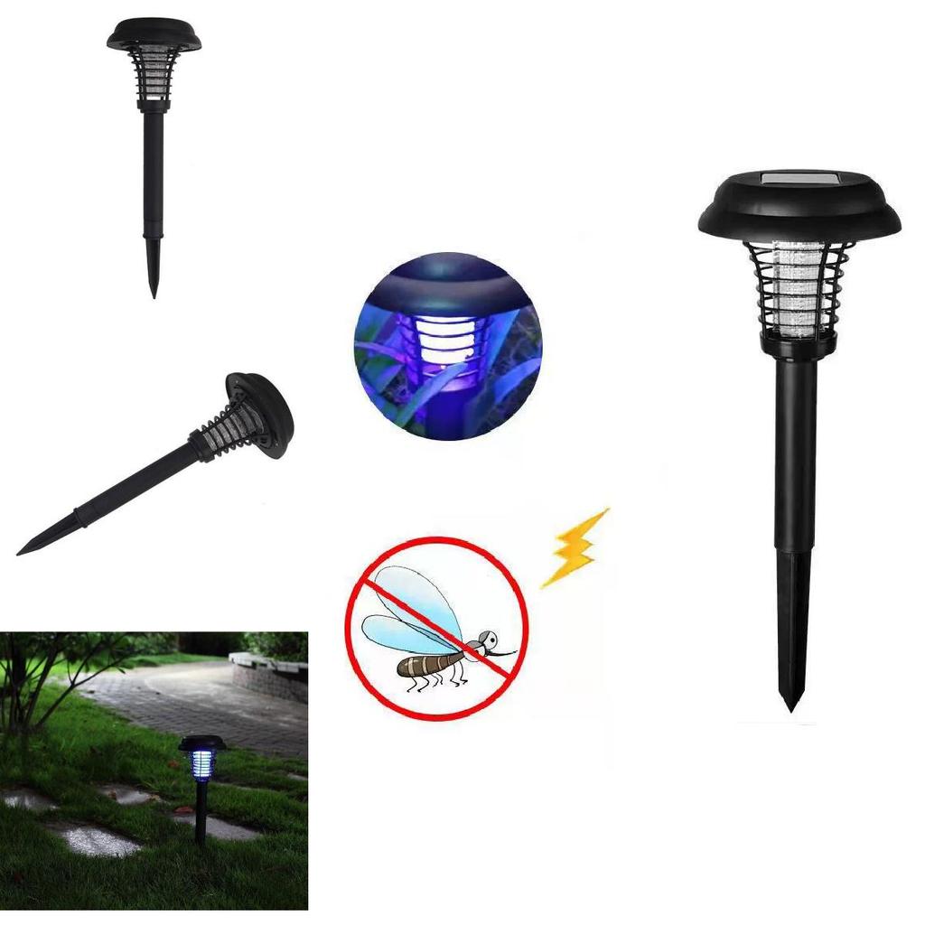 Solar Mosquito Killer Lantern Garden Outdoor Ip55 Waterproof Led Insect Trap For Yard And Patio