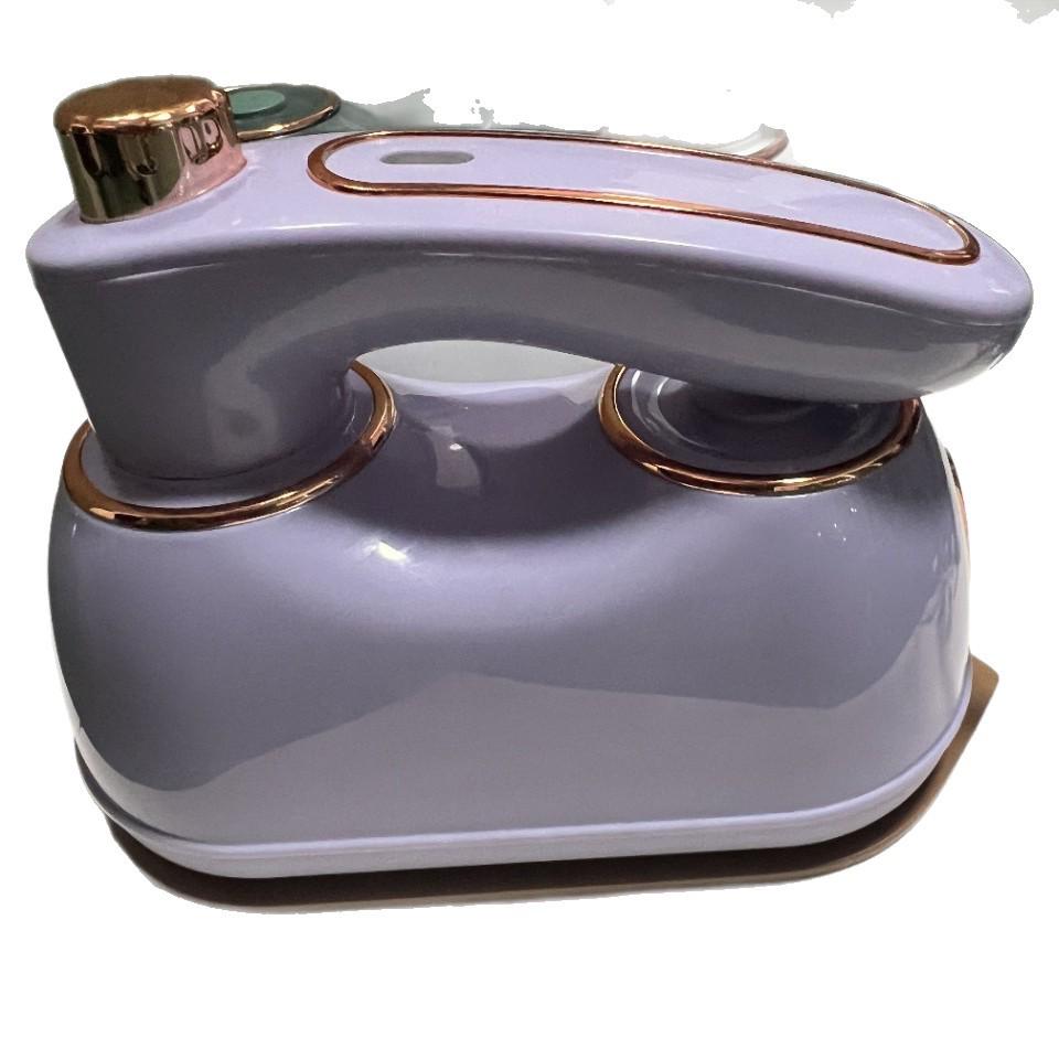 Portable Two-in-One Electric Garment Steamer & Flat Iron with Temperature Control for Dry/Wet Use