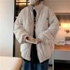 Men's Retro Diamond Lattice Cotton Padded Baseball Jacket - Trendy Stand Collar Winter Coat