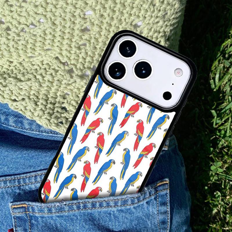 Parrots Colorful Jungle Art mobile phone case Compatible with IPhone 17 16 15 14 13 12 11Pro Max 17 Air cover