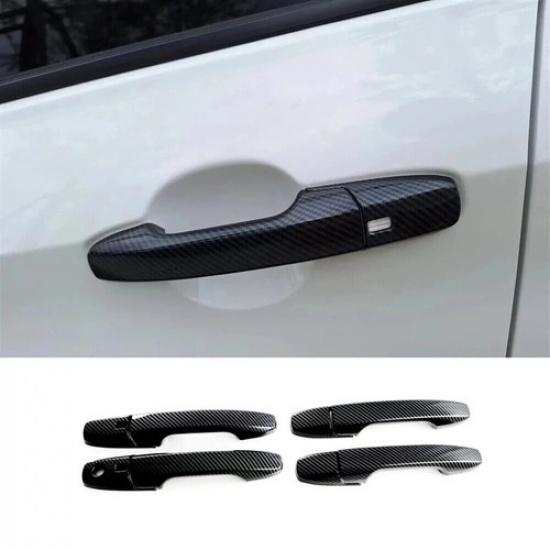 Carbon Fiber Side Door Handle Cover Trim For Toyota Yaris Cross AC200 -2025