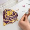 Elegant Heart -shaped Jewelry Collar Organizer Unique Crafts of Ships for Rooms