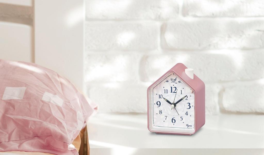 Seiko Clock Alarm Clock Table Clock Analog Pink 110 X 86 X 63mm PYXIS NR452P