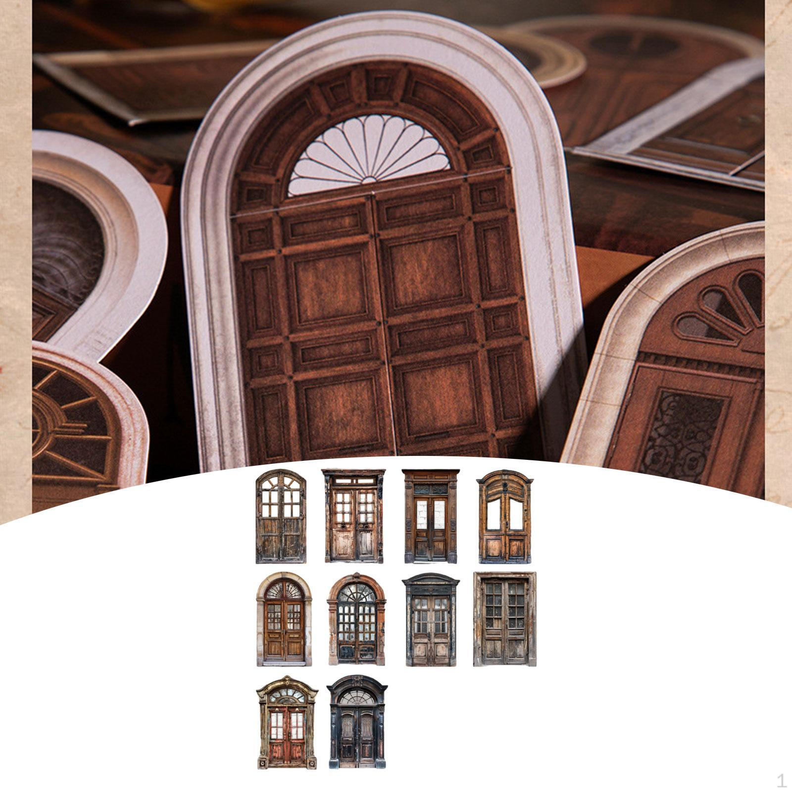 

10 штук Декоративная бумага для скрапбукинга Картон Наклейки Эстетичный Винтажный с узором style A