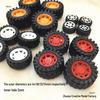 4WD Toy Car with Plastic Wheels - 2mm Tire Models for DIY Projects (4 Types)