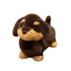 Simulation Dachshund Dog Plush Toy Stuffed Short Legs Puppy Animal Standing Plushie Appeasing Birthday Gift