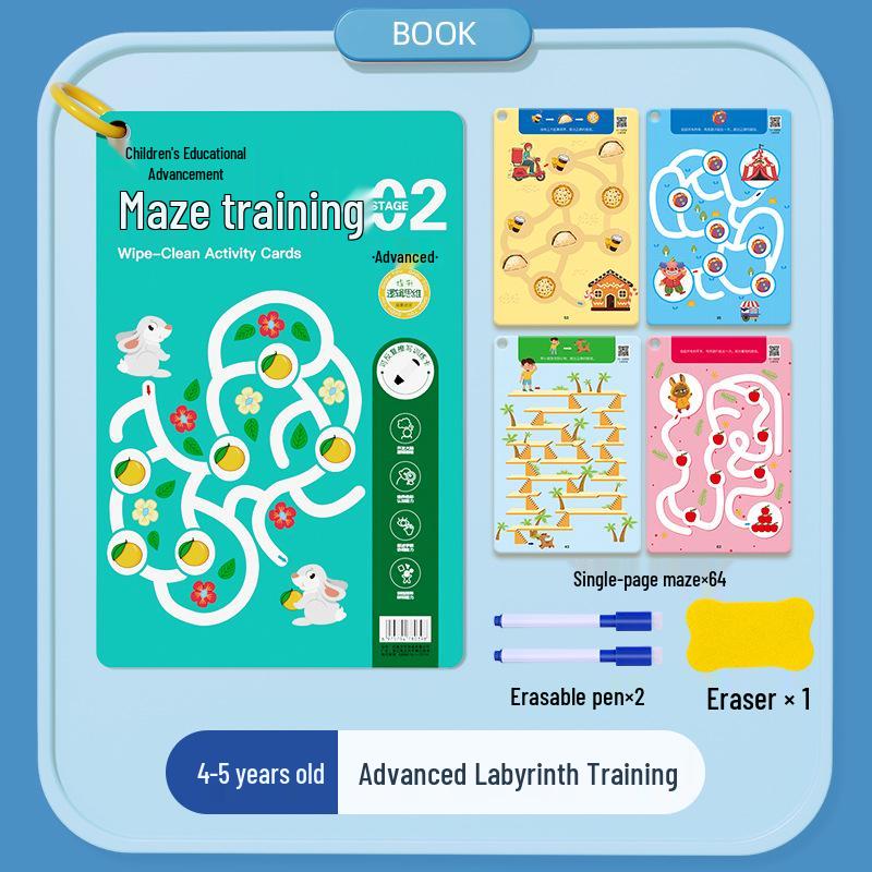 Children's Maze Puzzle Book: Whole Brain Development for Ages 3-6