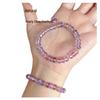 Elegant Irregular Faceted Crystal Bracelet: High-End Light Luxury Beads for Good Luck - Perfect Gift for Friends