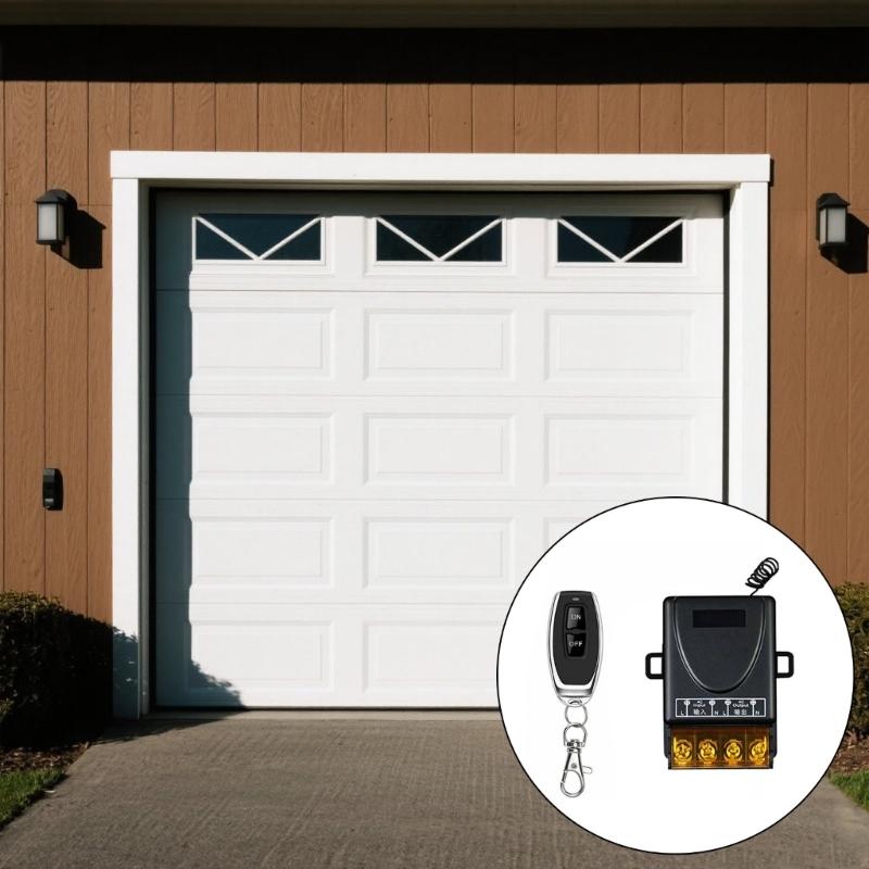 Plastic Wireless Remote Control Switches ON OFF With Overloads Protections For Door Car And Electronics