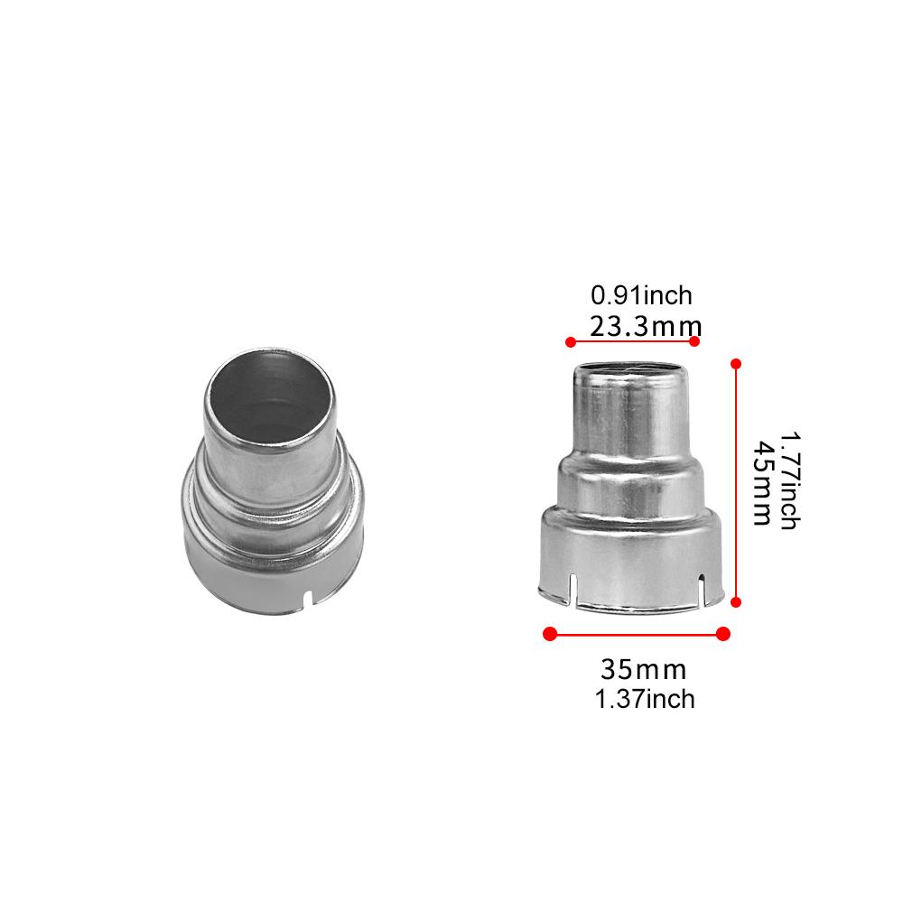 Heat Gun Nozzles Hot Air Gun Nozzles for Building Hair Dryers Spoon Reflector Scraper Cone Glass Protection Nozzle 35mm Diameter