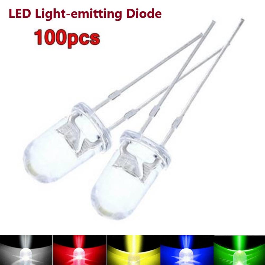 Ultralyse LED-pærer 10000-12000mcd 17mm Lengde 2 Ben Langvarig