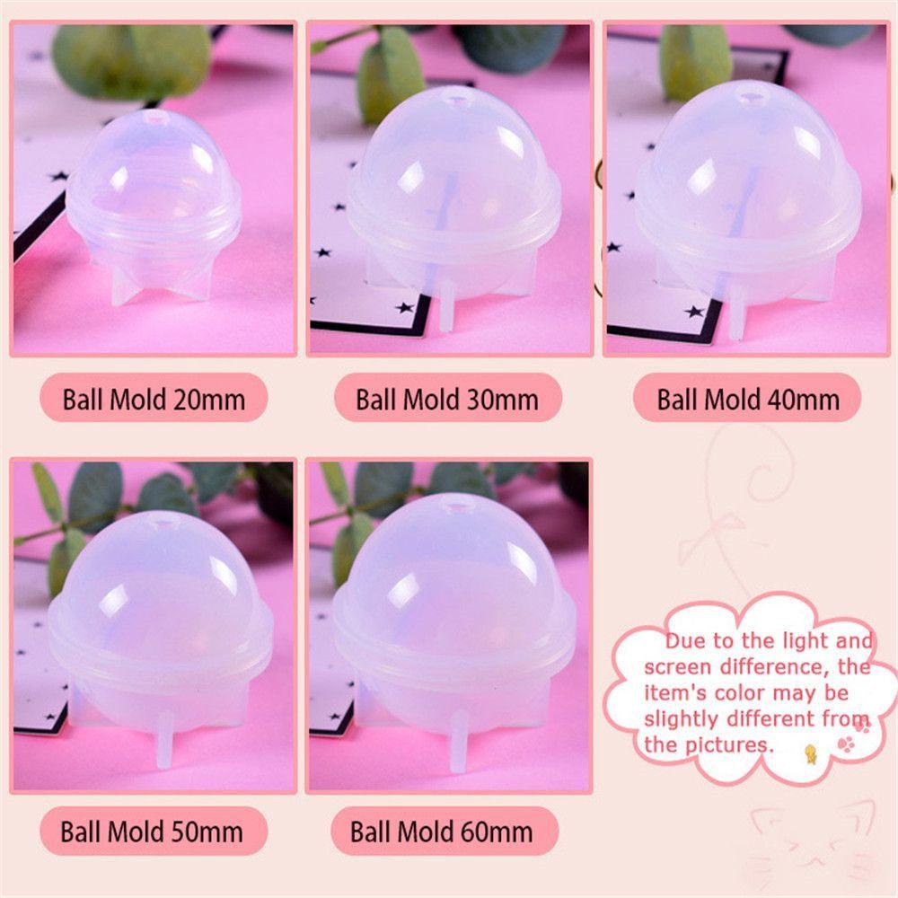 5sizes Practical Pattern Die Home Decoration Silicone Mold Sphere Mould Jewelry Making Craft Ball