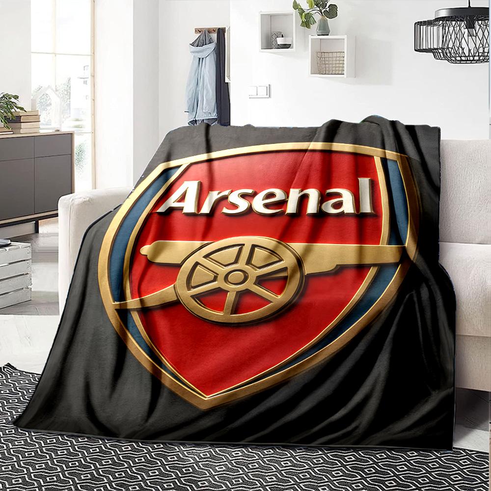 1pc A-Arsenal Blanket, Gift, for Men and Women, Soft Blanket, Good for Sofa Bed Couch Travel, Lightweight Flannel Blanket