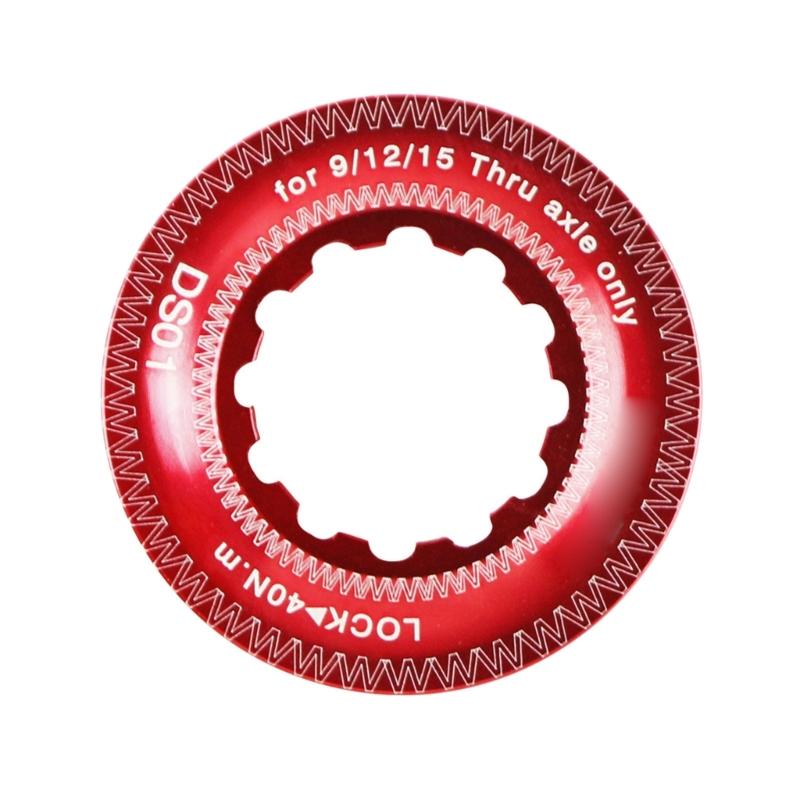 Premium Aluminum Centerlock Lockring Bike Cassettes Cover Lock Rings Bike Centerlock for Mountain Bike красный