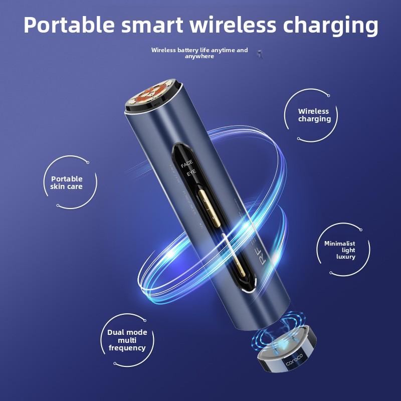 Magnetic Wireless Charging Beauty Instrument Metal Mi 3Mhz Light Facial Household Face Beauty Instrument Portable Instrument
