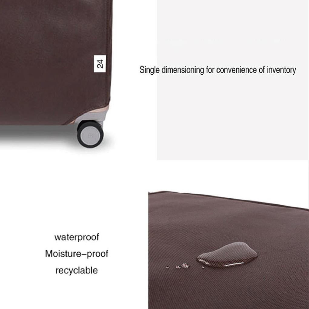 Vlies-Reisegepäckabdeckung, staubdicht, stilvoll, Aufklebertyp, abnehmbar, ple-Stil, Kofferschutz