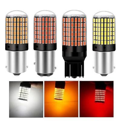 High-Brightness Car LED Brake & Turn Signal Light Bulb 1157 3014 144 - Red, White, Yellow, Anti-Flicker