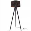 Floor Lamp Standing Tripod Wooden Lampshade 45Cm