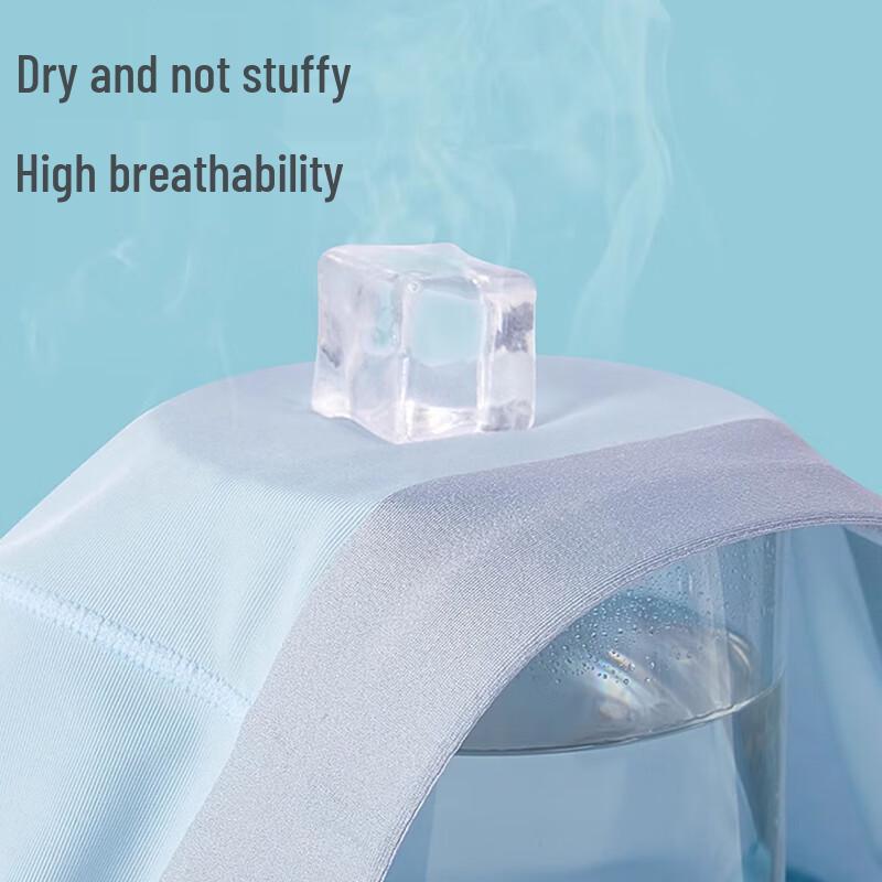 Langsah Men's Ice Silk Antibacterial Boxer Briefs 3-Pack