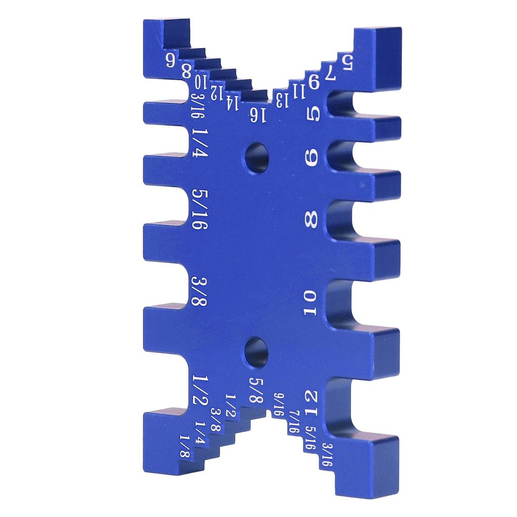 Dovetail Jig Tenon Caliper Aluminum Scale Card Measuring Woodworking Tool