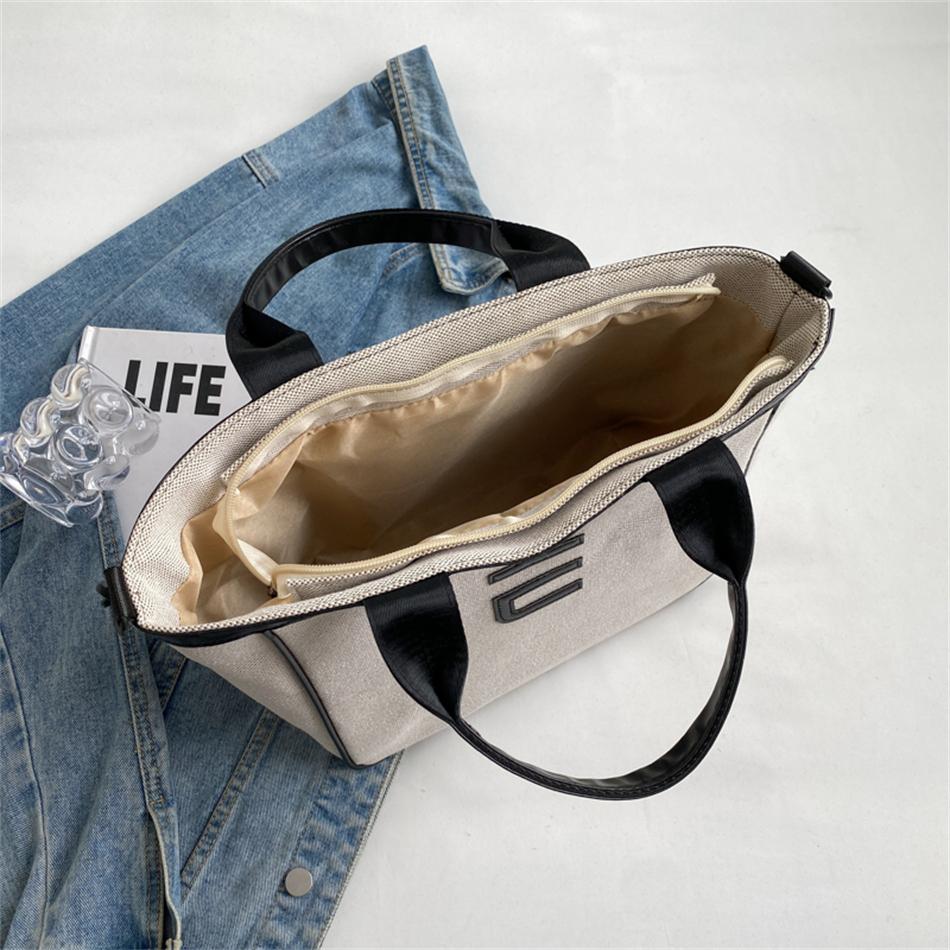 Высококачественная тканевая повседневная сумка-тоут большой емкости — фото 6