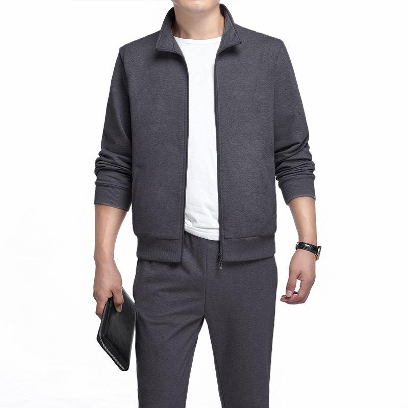 Plus Size Suit Tracksuit Sets Jacket+Pants Two Piece Sets Sports Suit for Men