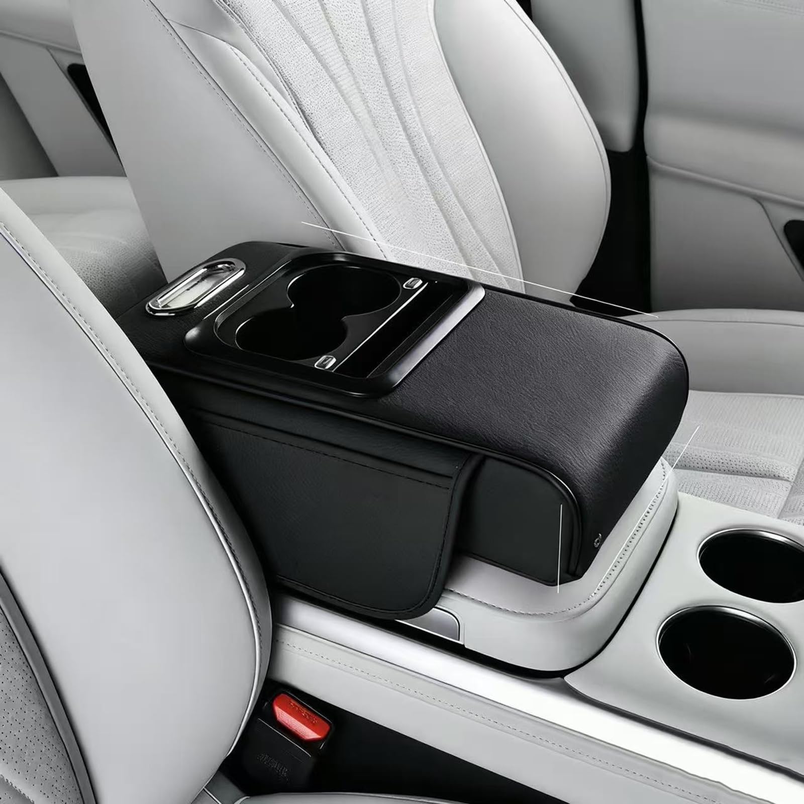 2025 Car Armrest Cover, Compatible with Nissan Huga Y50 HY51 Y51 Car Armrest Cover, One size чёрный