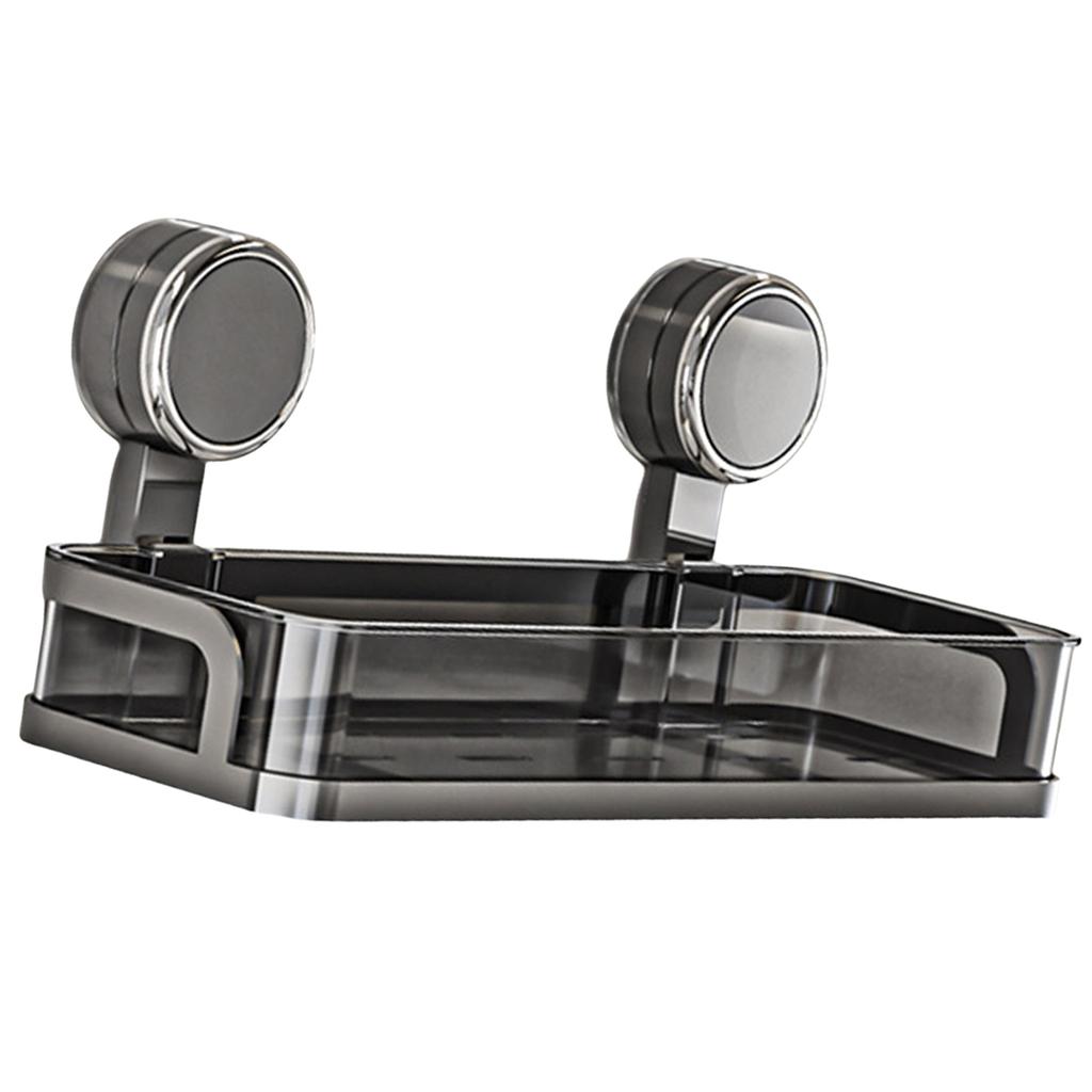 Practical Suction Storage Rack Sturdy Plastic Suction Shelf Storage Rack For Bathrooms Kitchens And Bedrooms