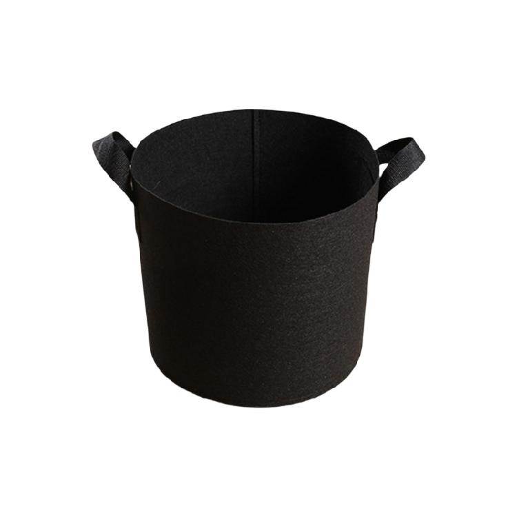 

Nonwoven Fabric Grow Bags Garden Plant Pots with Handle Nonwoven Texture Suitable for Growth of Vegetables and Flowers 1 gallon чорний