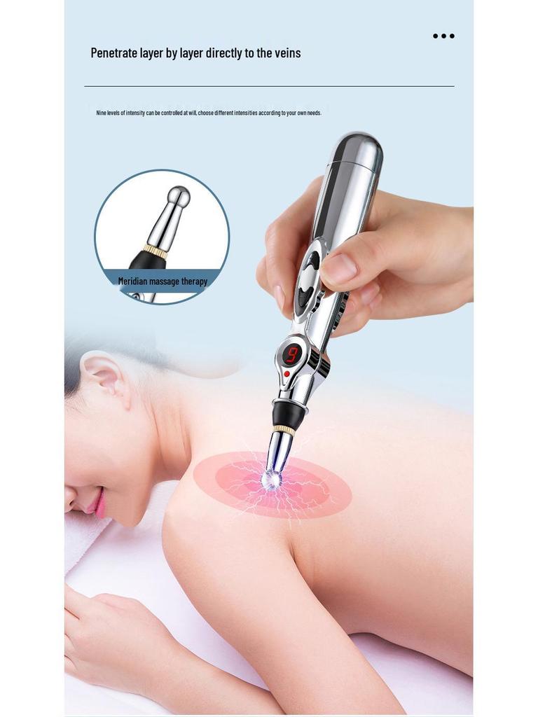 Multifunctional Meridian Acupoint Massage Pen - Automatic Electric Physio Therapy Tool
