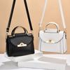 Elegant Buckle Decor Handbag for women  monochromatic crossbody bag