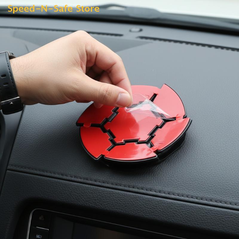 Disco Base Adesiva Sticky Base per Supporto Telefono a Ventosa per Cruscotto Auto Compatibile con Superfici Curve