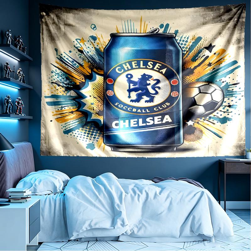 football club F.C Print Tapestry, Lightweight Wall Hanging, for Bedroom, Dorm, Living Room, Home Art Decor - Birthday Christmas Gift for Friends