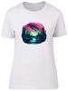 Northern Lights Aurora Borealis Night Sky Womens T-Shirt Ladies Gift Tee