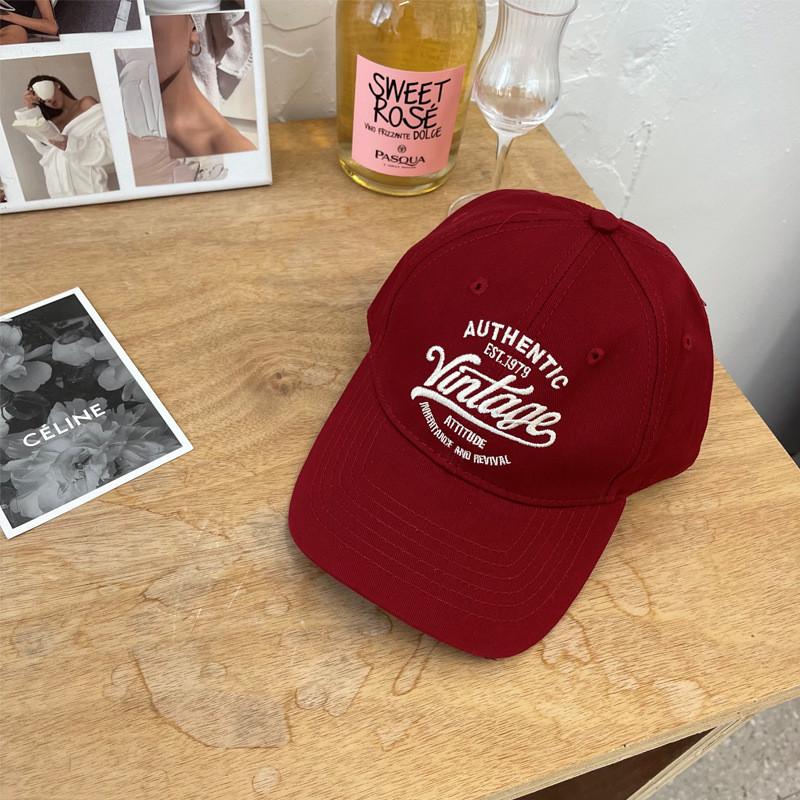 Vintage Embroidered Baseball Cap For Women With Sun Protection And Breathability