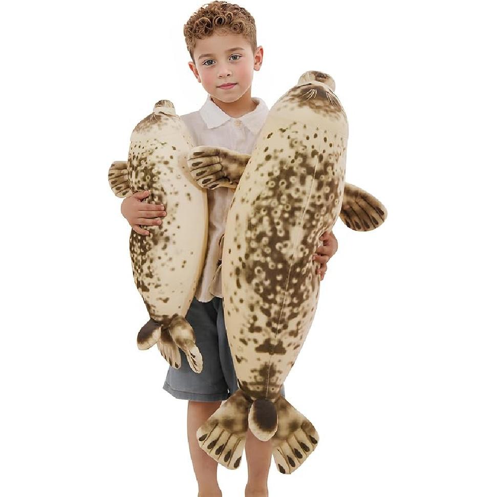 22 inch Cute Ocean Seal Plush Soft Hugging Pillow Plushies, Fat Seal Stuffed Animals Toy Room Decor, Gift for Girls and Boy, Birthday 22 inch
