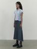 Kirsh Hotfix Trumpet Denim Skirt [Blue]