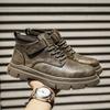 Herren Business Schuhe Atmungsaktiv Bequem Outdoor Arbeitsschuhe Trendige Freizeit Designer Schnürschuhe Plateau Wanderstiefel