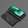 For Realme 15 5G Magnetic Case Butterfly Armor Hollow Heat Dissipation PC+TPU Phone Cover