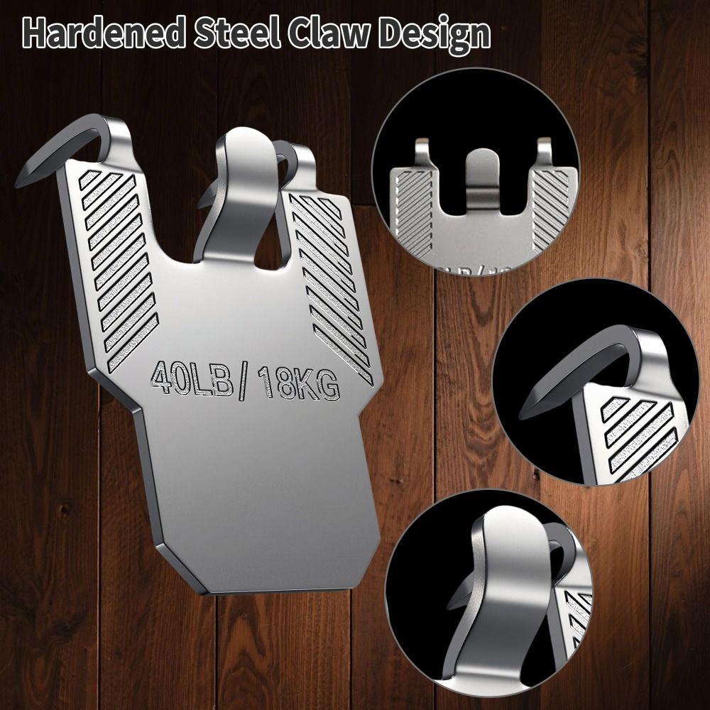 10pcs Large Size Claw Picture Hangers Damage-Free Heavy Duty No Damage Wall Hooks Secure Support Up To 40 Pounds