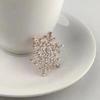 1 Pcs Decoration Charming Water Diamond Diamond Christmas Snow Flake Brooch Christmas Fashion Accessories For Women